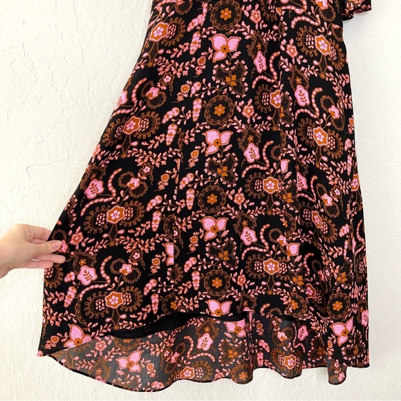A.L.C. Emile Silk Floral Hi-Low Cold Shoulder Dress - Picture 5 of 11
